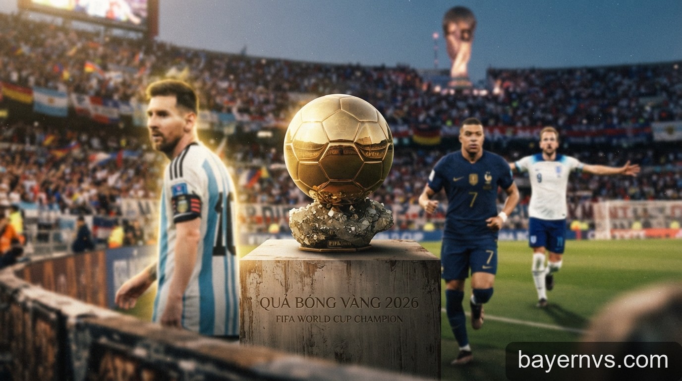 Cuộc đua Quả bóng vàng 2026: Messi và sức nặng từ chức vô địch World Cup